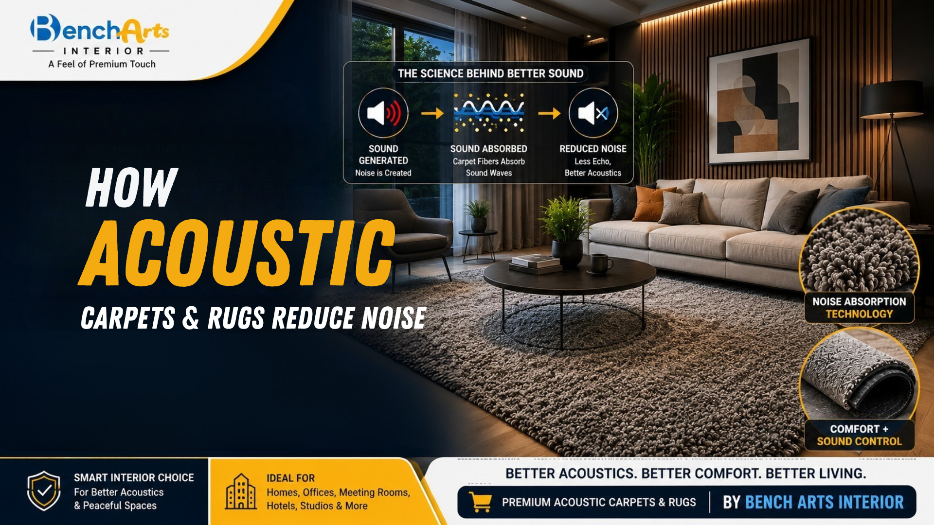 How Acoustic Carpets and Rugs Reduce Noise: Full Guide