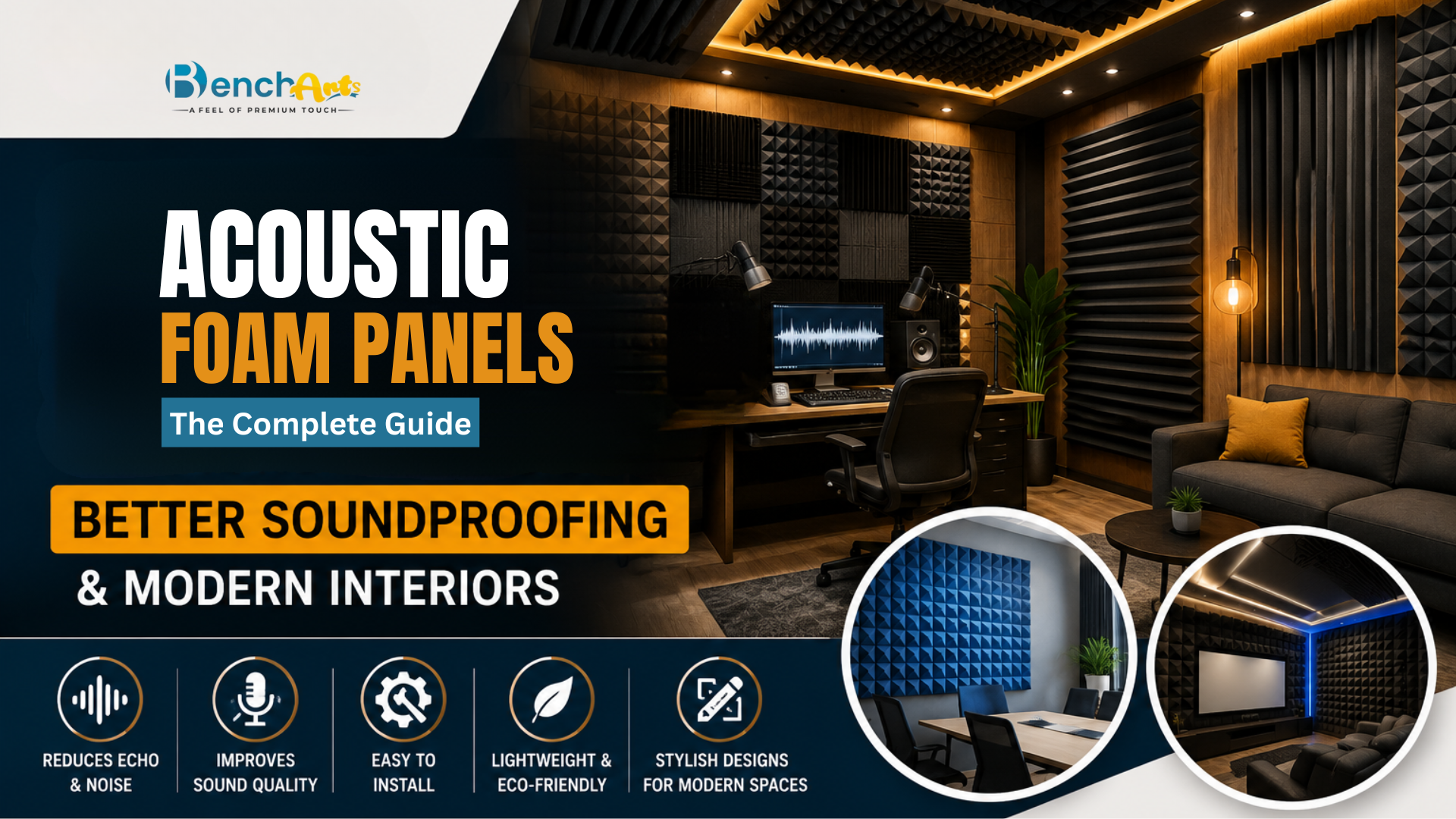 Acoustic Foam Panels: The Complete Guide to Better Soundproofing & Modern Interiors