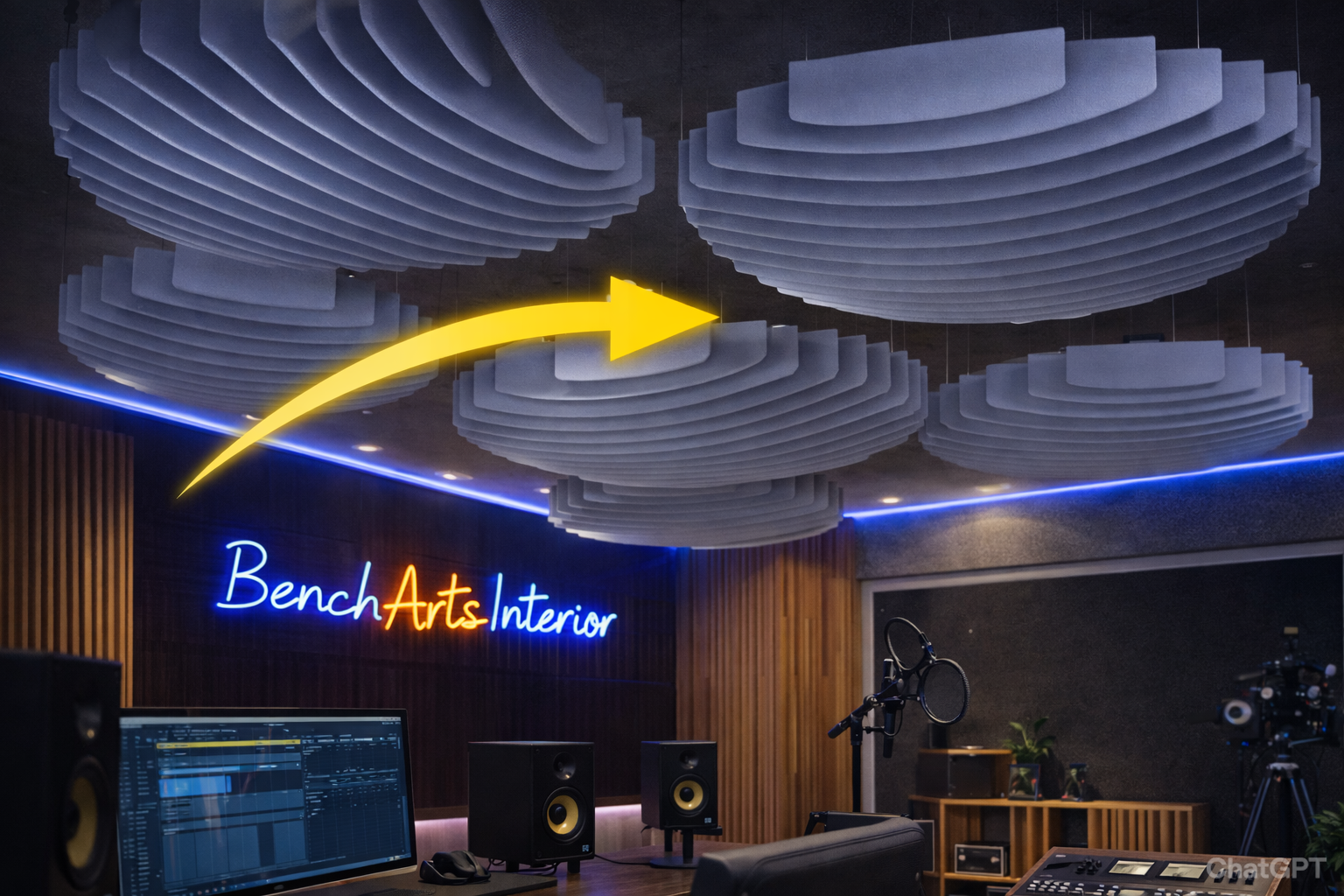BenchArts Acoustic Clouds | Premium Ceiling Sound Absorption Panels