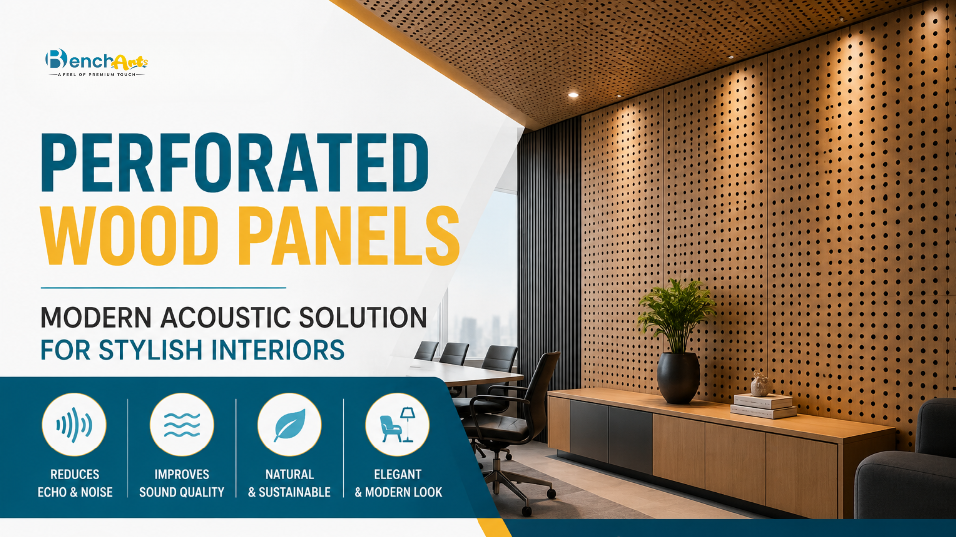 Perforated Wood Panels: Modern Acoustic Solution for Stylish Interiors